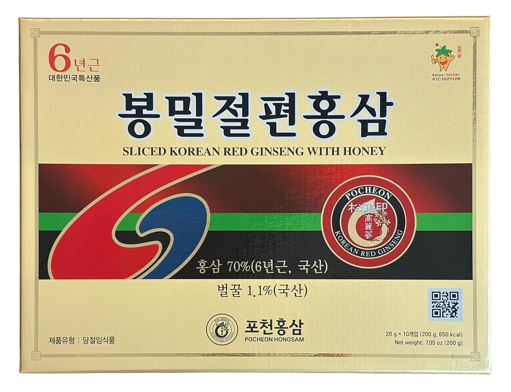 Pocheon 6 Years Korean Red Ginseng Sliced with Honey - 200g - image 4