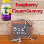 ME GUSTA SHOP Spring Valley B12 500 mcg Gummies Raspberry Flavor - 200 Gummies - image 7