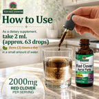 Nature's Answer Red Clover Extract Alcohol-Free Liquid - 1 Fl Oz - image 7