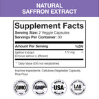 Nutra Simple Saffron Supplements 177mg Mood & Energy Support - 60 Capsules - image 2
