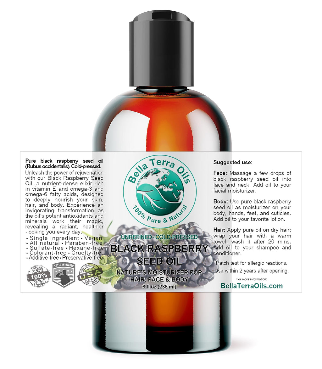 Bella Terra Oils Black Raspberry Seed Oil - 8 fl oz - image 2