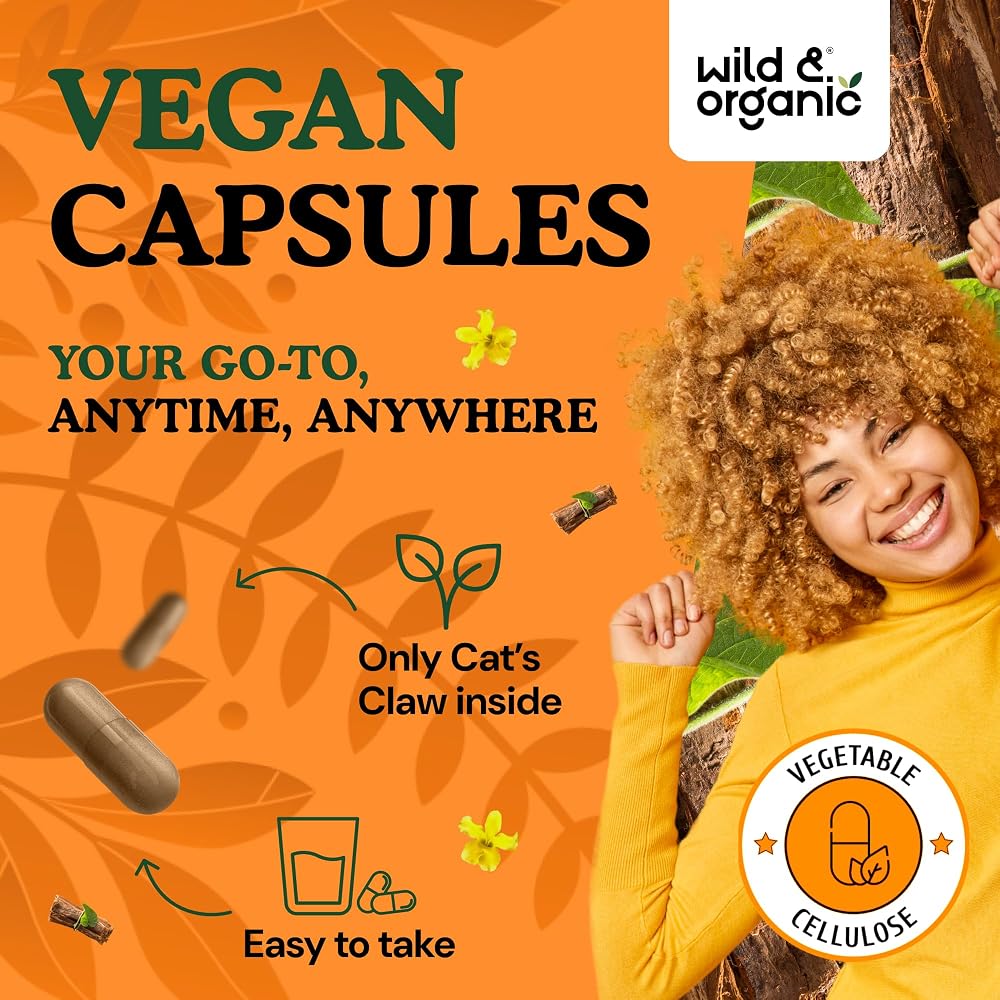 Wild & Organic Product Image Cat's Claw Herbal Supplement 1000 mg