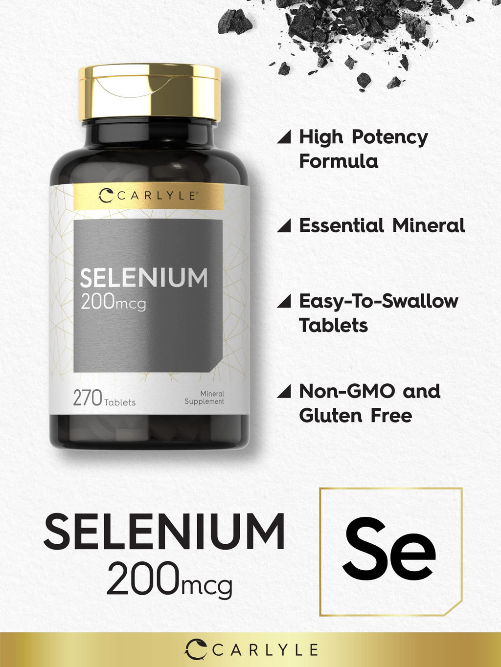 Carlyle Selenium Supplement 200 mcg - 270 Tablets - image 3