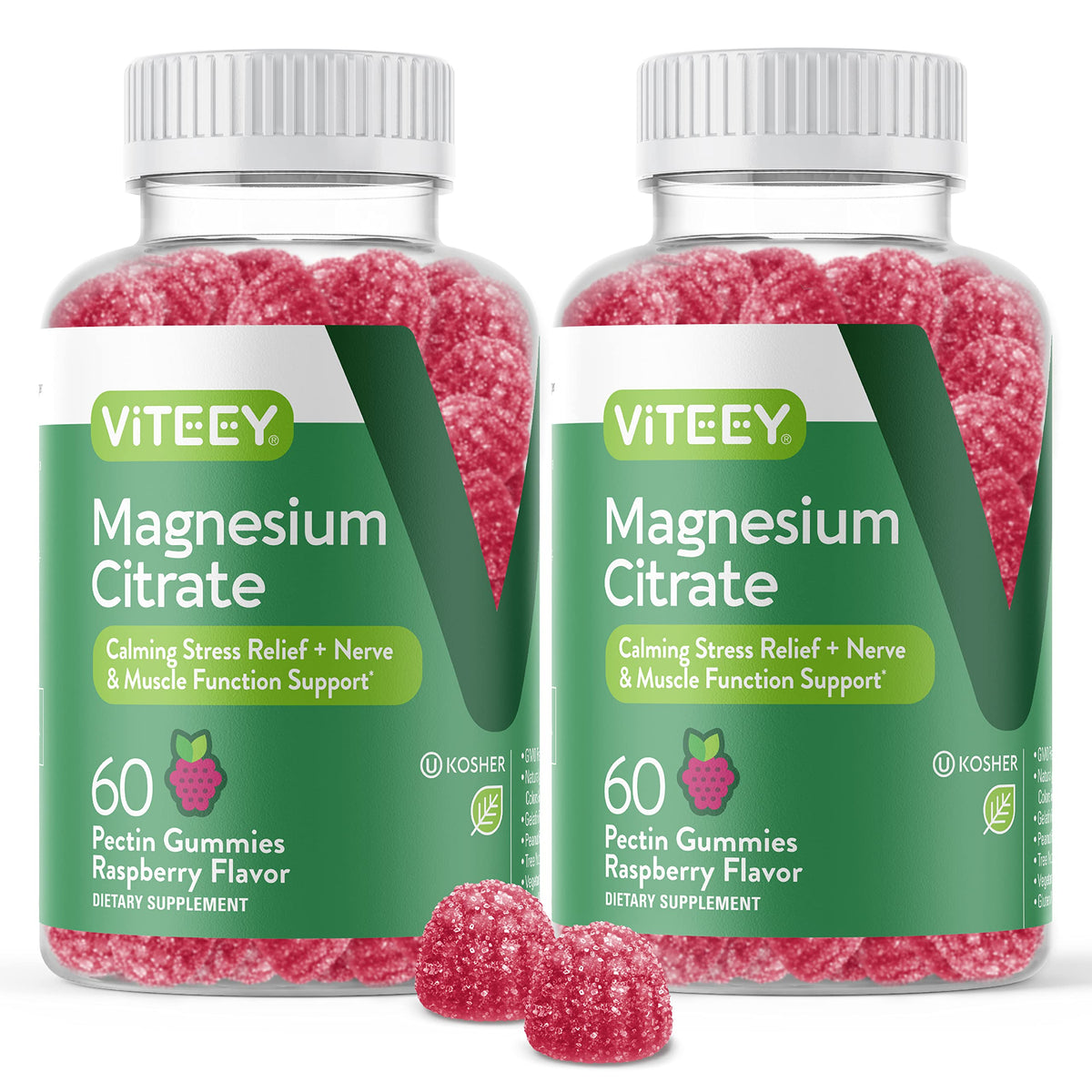 Viteey Magnesium Citrate Gummies Supports Calm Mood