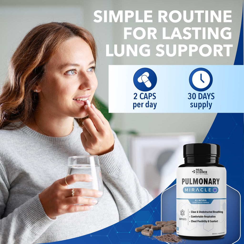 Real Science Nutrition Pulmonary Miracle Lung Support - 60 Capsules - image 6