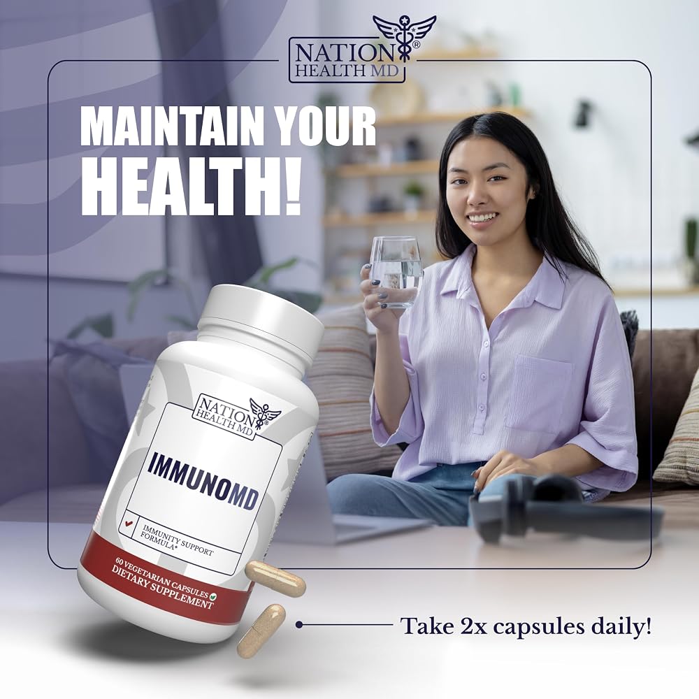 NATION HEALTH MD ImmunoMD Immune Support - 60 Capsules - image 5