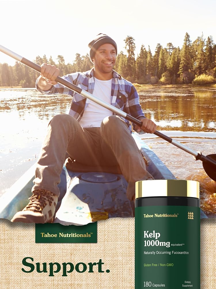 Tahoe Nutritionals Kelp Supplement with Green Tea Extract - 180 Capsules - image 6
