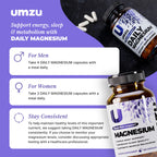 UMZU Daily Magnesium Complex Capsules - 120 Count - image 6