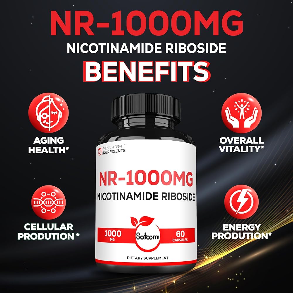 Satoomi NAD Nicotinamide Riboside NR 1000mg - 60 Capsules - image 5