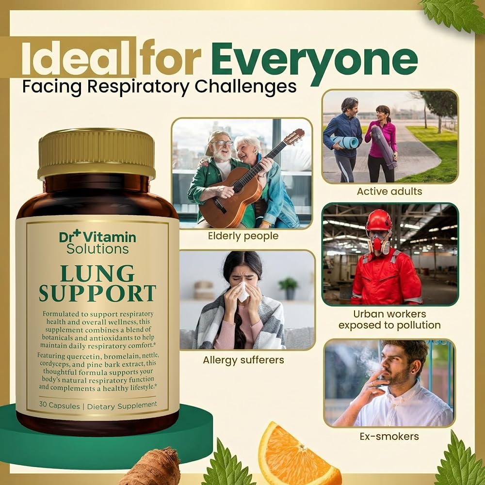 DR VITAMIN SOLUTIONS Lung Detox 10-in-1 Cleanse - 30 Capsules - image 4