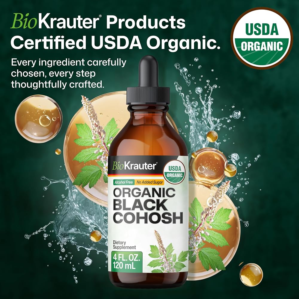 BIO KRAUTER Black Cohosh for Perimenopause & Menopause Support - 4 Fl Oz - image 3