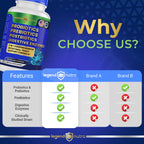 Legend Nutra 4-in-1 Probiotics + Prebiotics + Postbiotics + Digestive