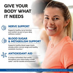 NUTRAHARMONY Alpha Lipoic Acid 600mg - ALA Supplement Antioxidant
