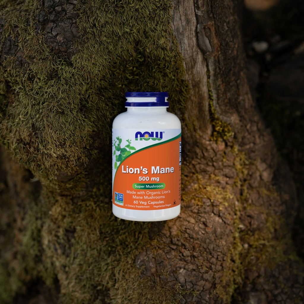 NOW Lion's Mane 500 mg Mushroom Supplement - 60 Vegetarian Capsules - image 7