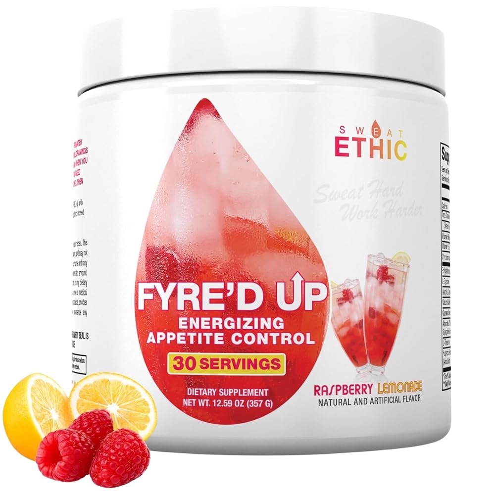 Sweat Ethic FYRE’D UP Energizing Appetite Suppressant, 200 MG