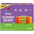 Atkins Endulge Sour Gummy Bears Low Sugar Keto Candy - 6 Pack
