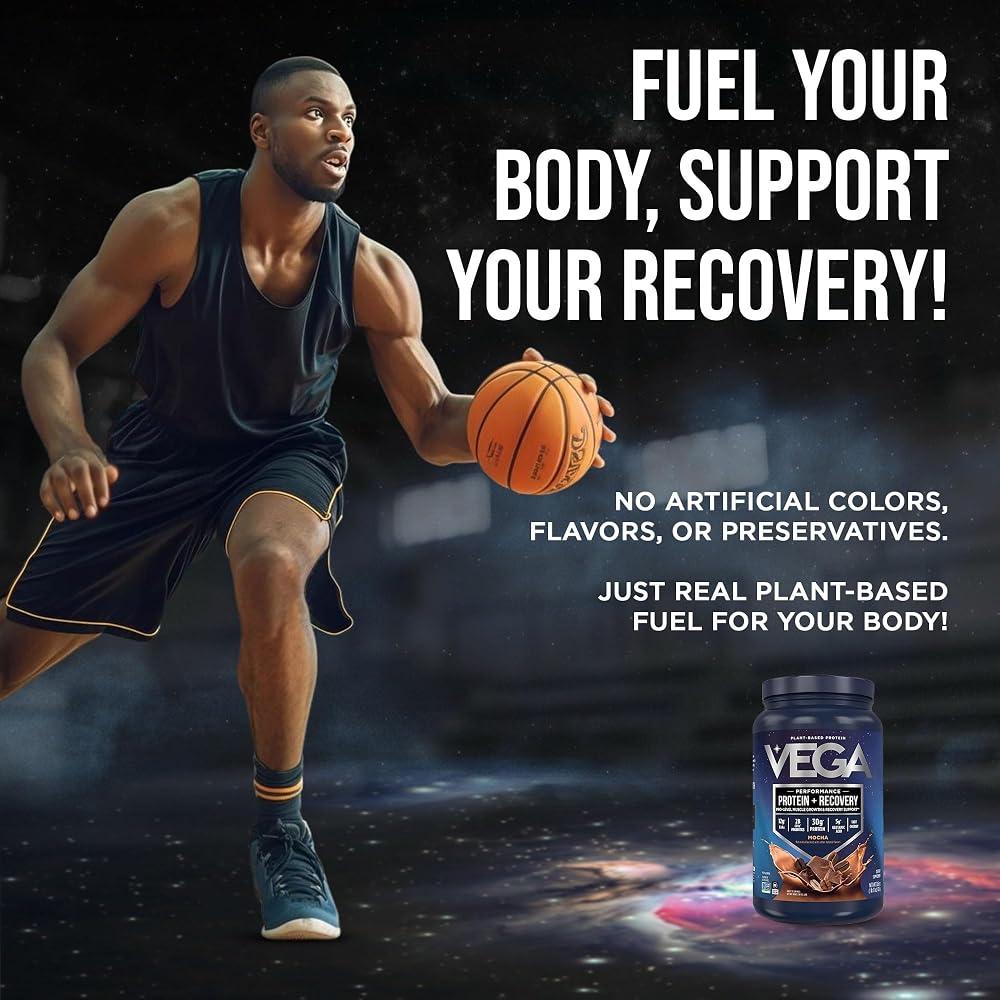 Vega Protein + Recovery Mocha Plant-Based Protein Powder - Pack of 12 - image 8