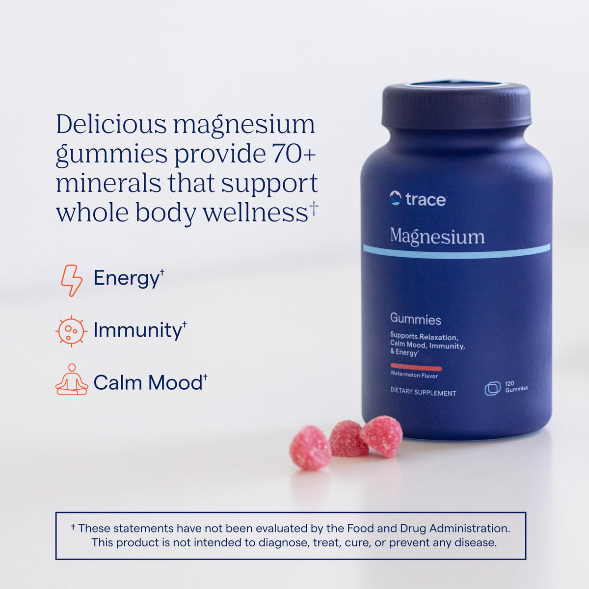 Trace Minerals Magnesium Gummies (120 Ct)