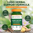 Pure Nutrition Lung Health Supplement Herbal Support - 60 Capsules - image 10