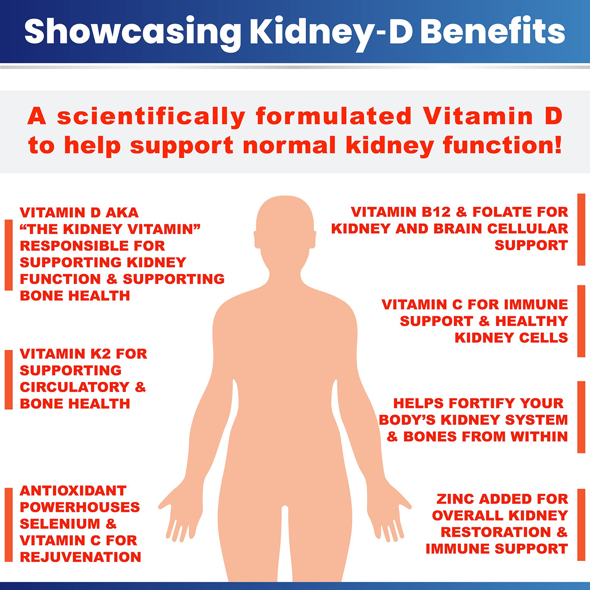 Kidney Restore Kidney-D Vitamin D3 Kidney Support - 60 Capsules - image 5