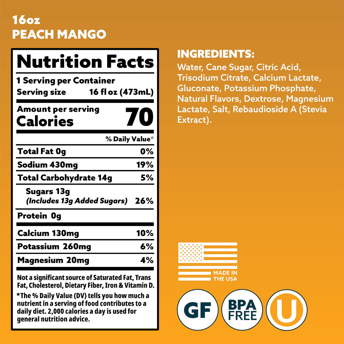 HOIST Premium Military Hydration Electrolyte Drink Peach Mango - 12 Pack - image 2