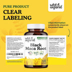 Wild & Organic Black Maca Capsules 500 mg - Overall Support