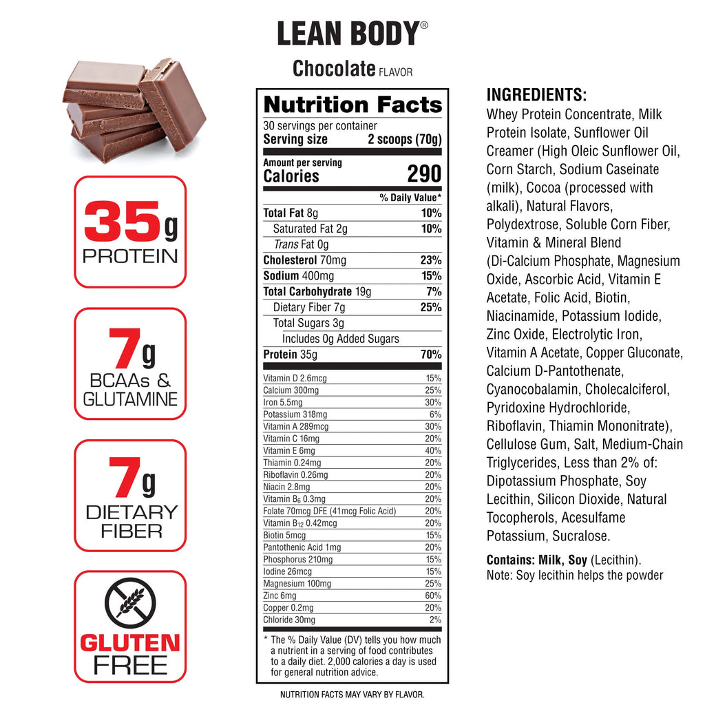 Labrada Nutrition Lean Body Hi-Protein Meal Replacement Shake