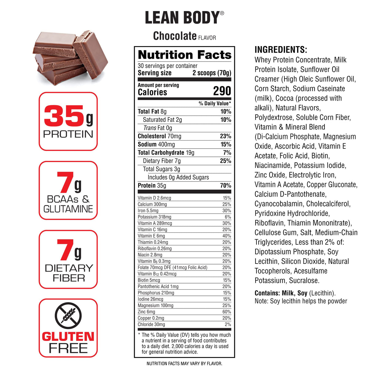 Labrada Nutrition Lean Body Hi-Protein Meal Replacement Shake