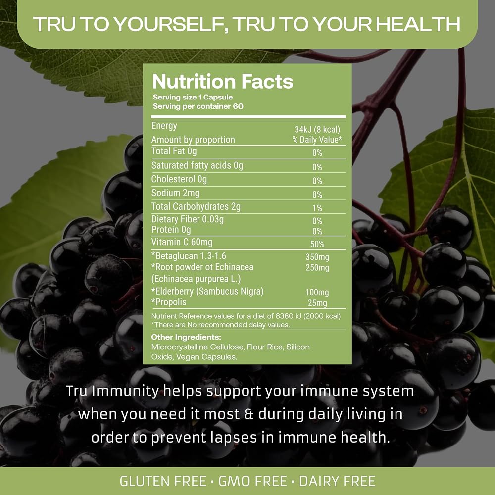 Only Nutri Labs Tru Immunity Dietary Supplement - 60 Capsules - image 2