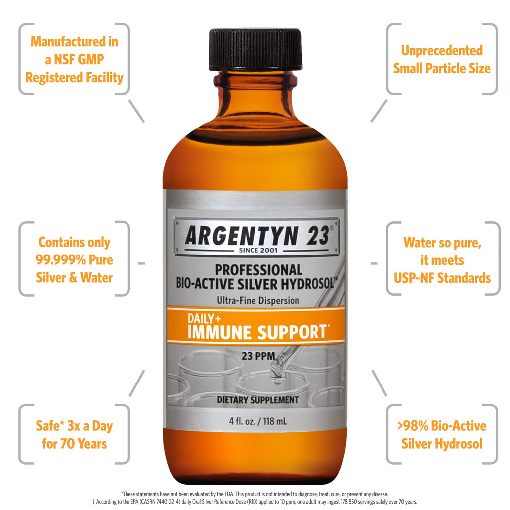Argentyn 23 Professional Bio-Active Silver Hydrosol - 4 Fl Oz - image 2