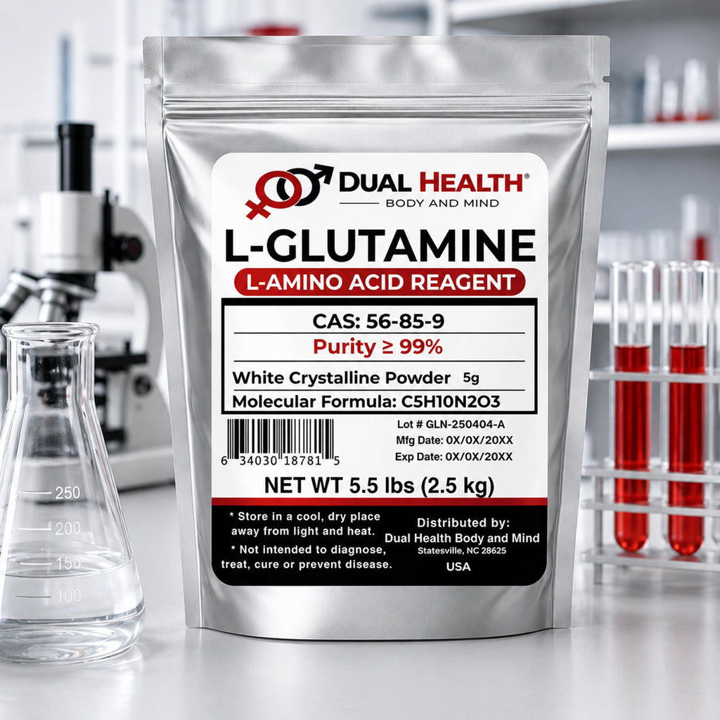 Dual Health L-Glutamine Pure Powder 5000mg - 5 lbs - image 3