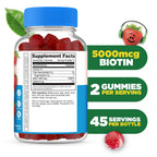 Lifeable Sugar Free Kids Biotin Gummies 5000mcg - 90 Gummies - image 2