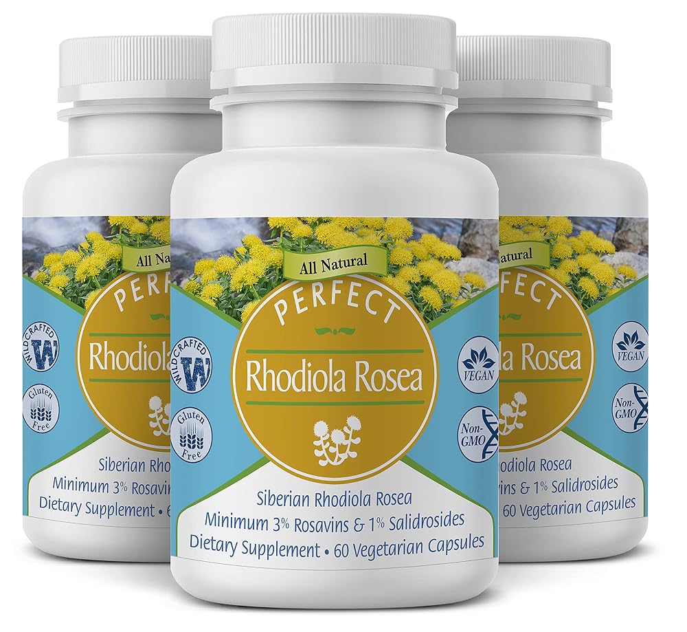 Perfect Supplements Rhodiola Rosea - 60 Vegetarian Capsules