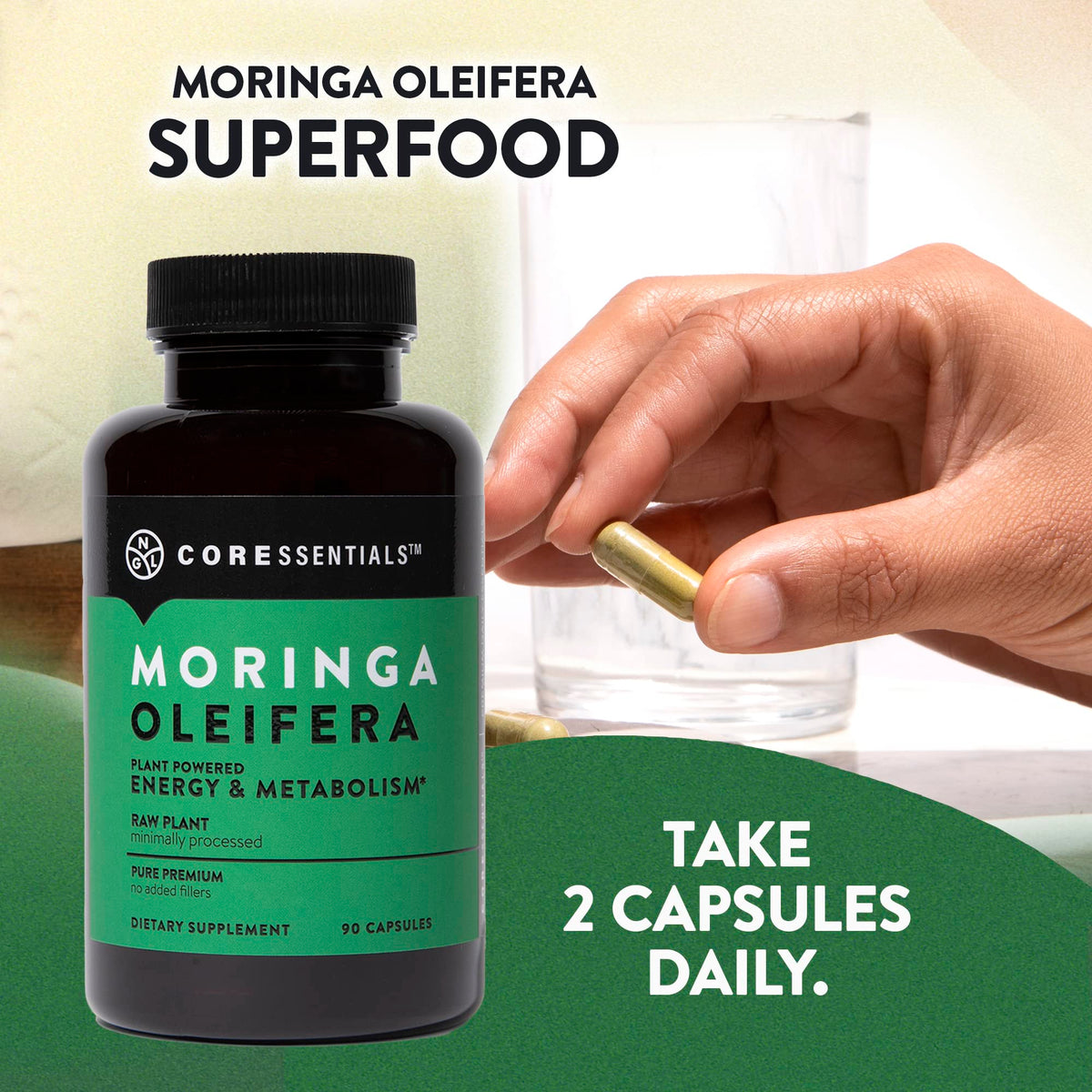 NGL Moringa Capsules 1300mg - 90 Capsules - image 5