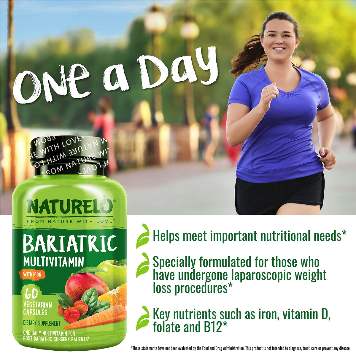 NATURELO Bariatric Multivitamin with Iron - 60 Vegetarian Capsules - image 4
