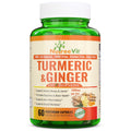 NutreeVit Turmeric Curcumin with BioPerine & Ginger - 240 Capsules