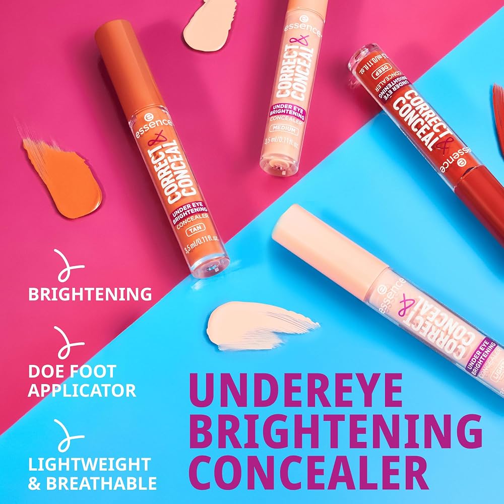 Essence Correct & Conceal Under Eye Brightening Concealer Tan - 0.11 Fl Oz - image 4