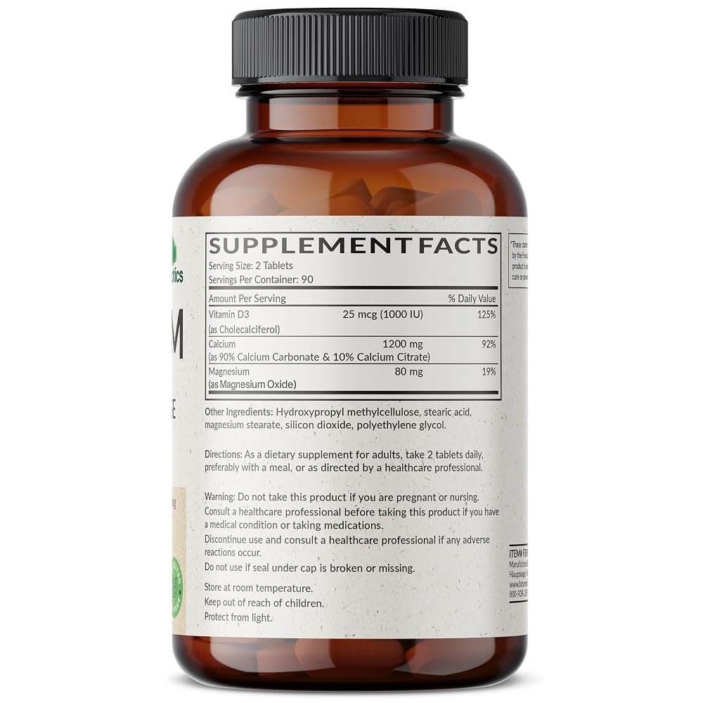 Futurebiotics Calcium 1200 MG Per Serving Sustained Release