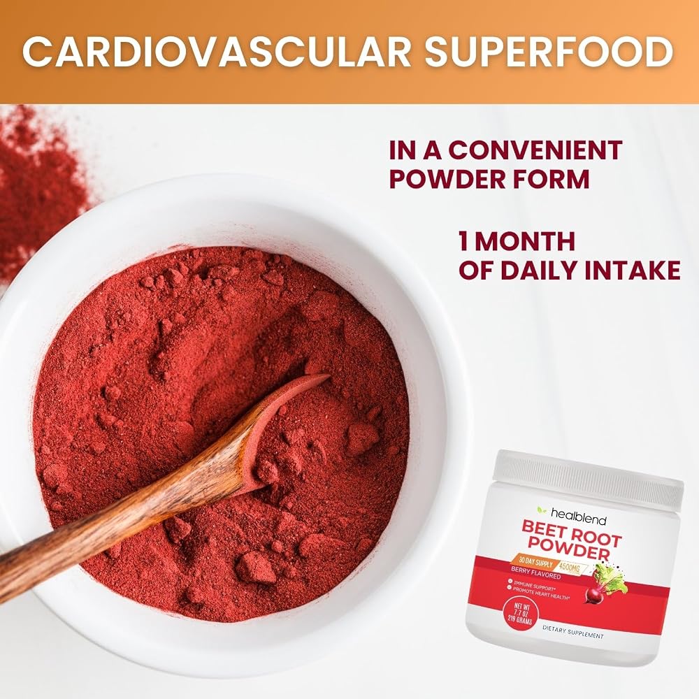 healblend Organic Beet Root Powder - Nitric Oxide Beets