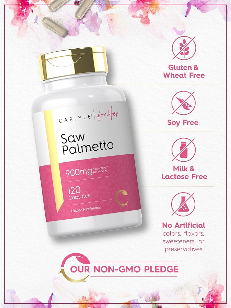 Carlyle Saw Palmetto for Women - 120 Capsules - image 5