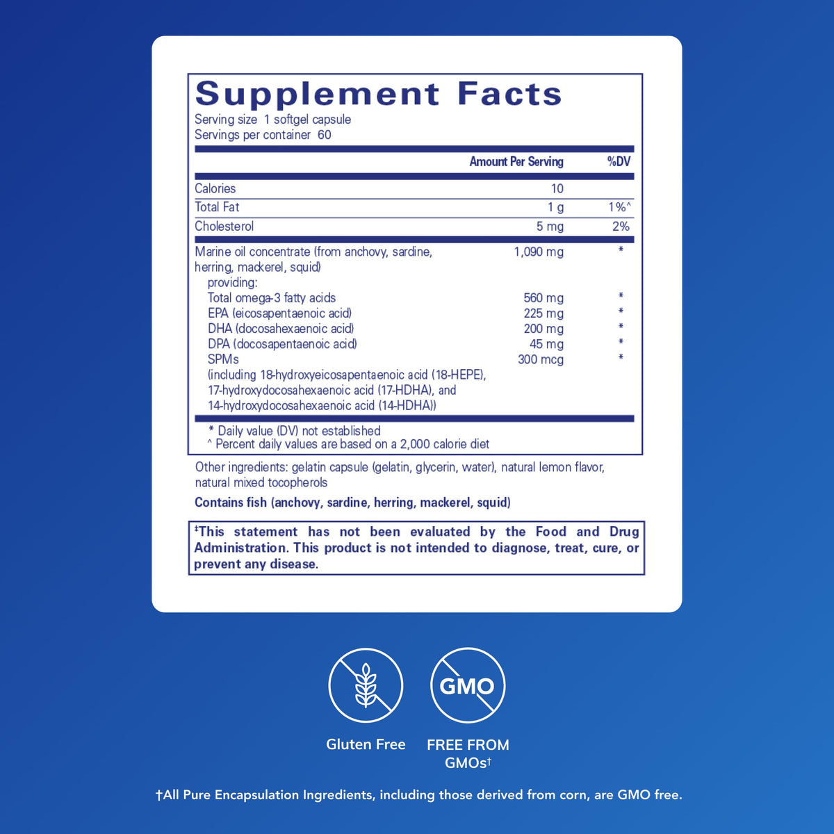 Pure Encapsulations Pro-Resolve Omega - 60 Softgels - image 2
