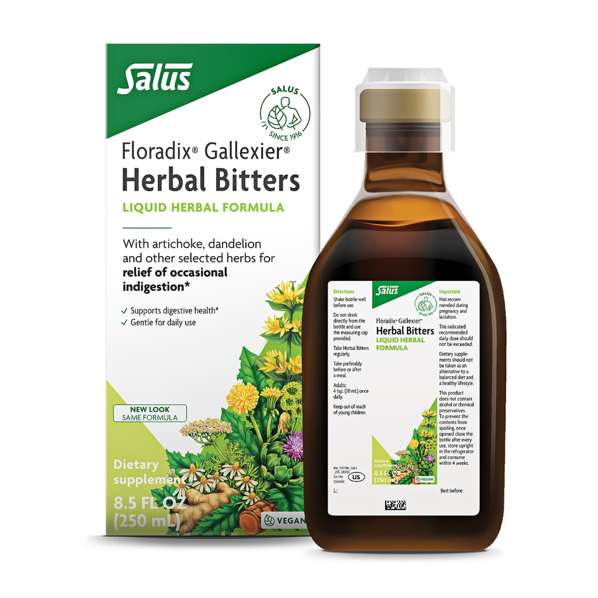 Floradix Gallexier Herbal Bitters Digestive Support - 8.5 fl oz