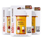 Addall Focus + Mushrooms Memory Supplement - 6 Capsules