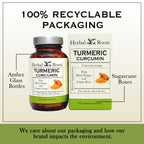 Herbal Roots Organic Turmeric Curcumin with Ginger & Black Pepper - 60 Capsules - image 6