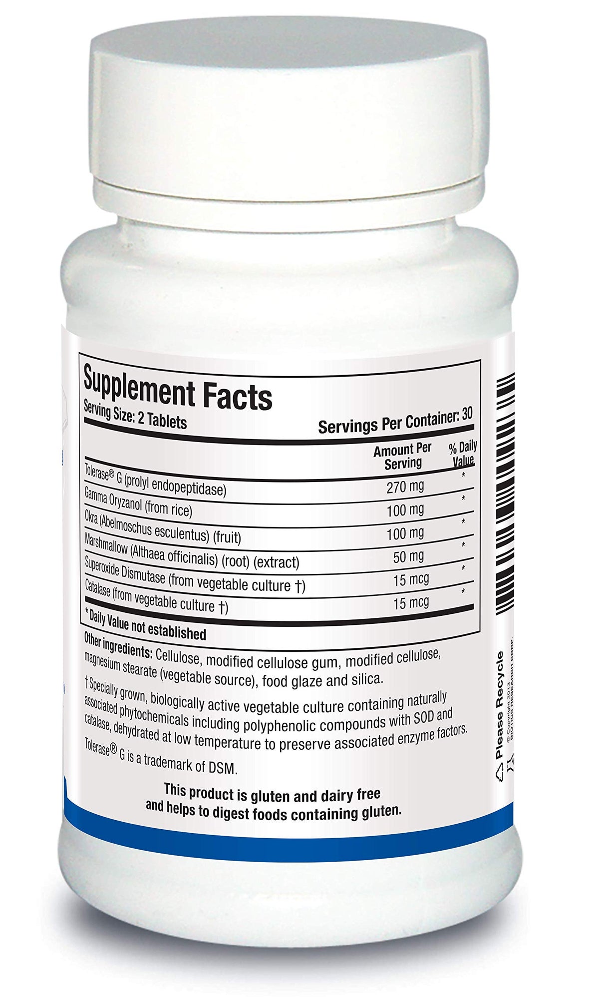 BIOTICS RESEARCH Gluterase Dietary Enzymes for Gluten Digestion - 60 Tablets - image 3