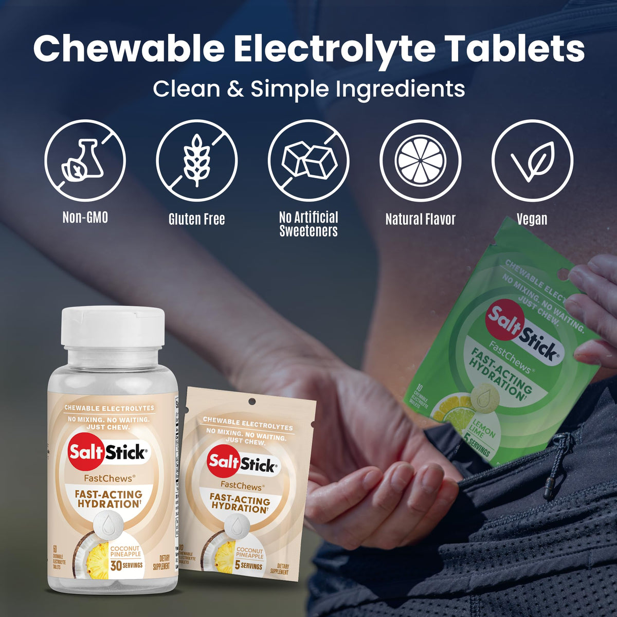 SaltStick Electrolyte FastChews for Hydration
