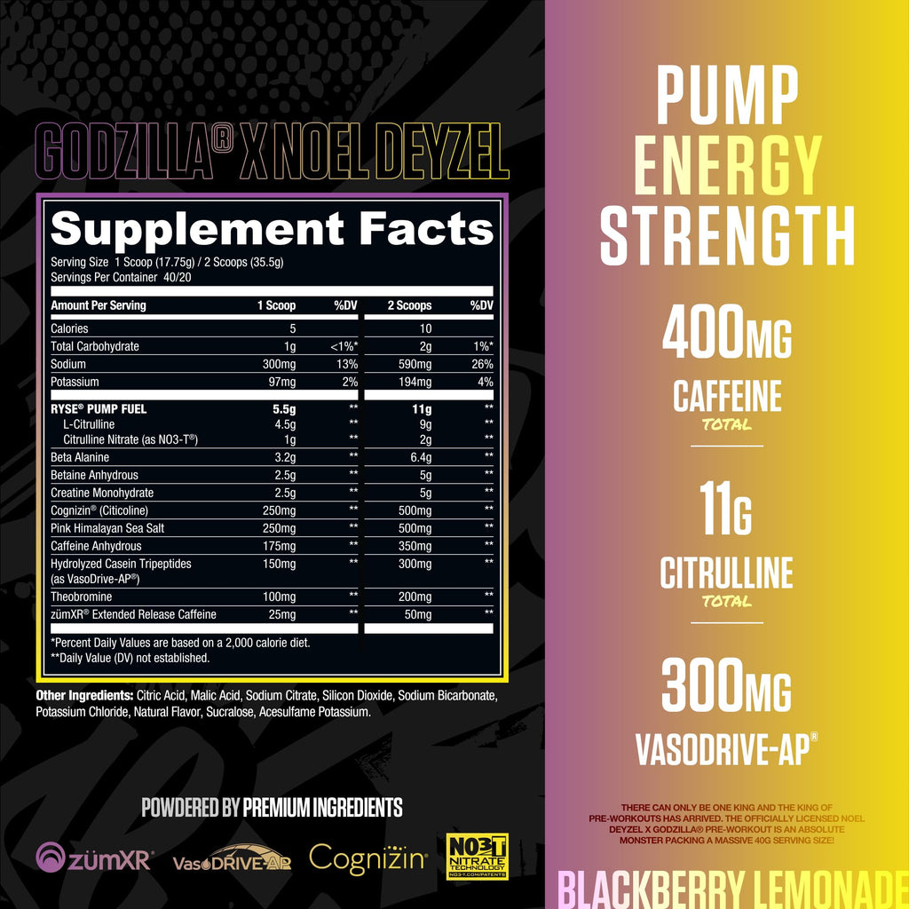 Ryse Godzilla Pre Workout Powder