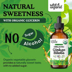 Wild & Organic Ginkgo Biloba Extract Drops for Brain & Focus - 4 oz - image 6
