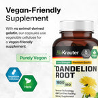 BIO KRAUTER Dandelion Root Extract Liver & Kidney Support - 100 Capsules - image 6