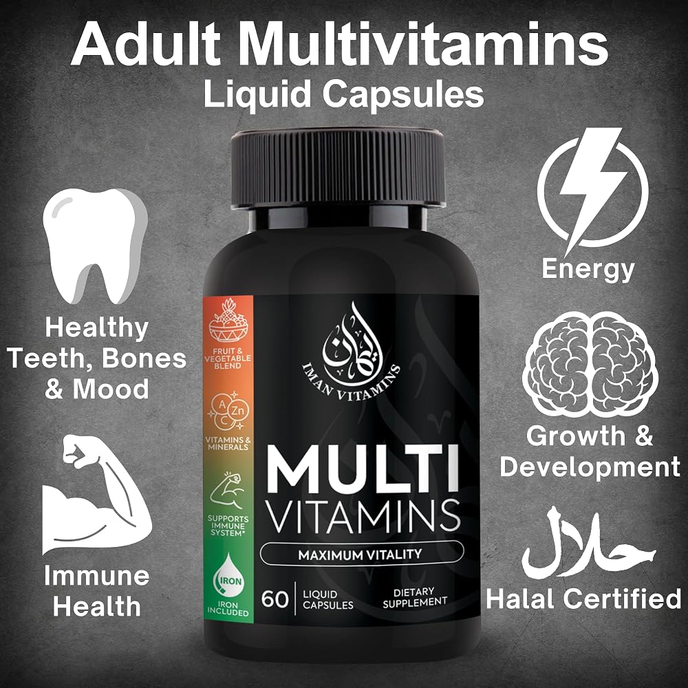 Iman Vitamins Halal Complete Multivitamin - 60 Capsules - image 2
